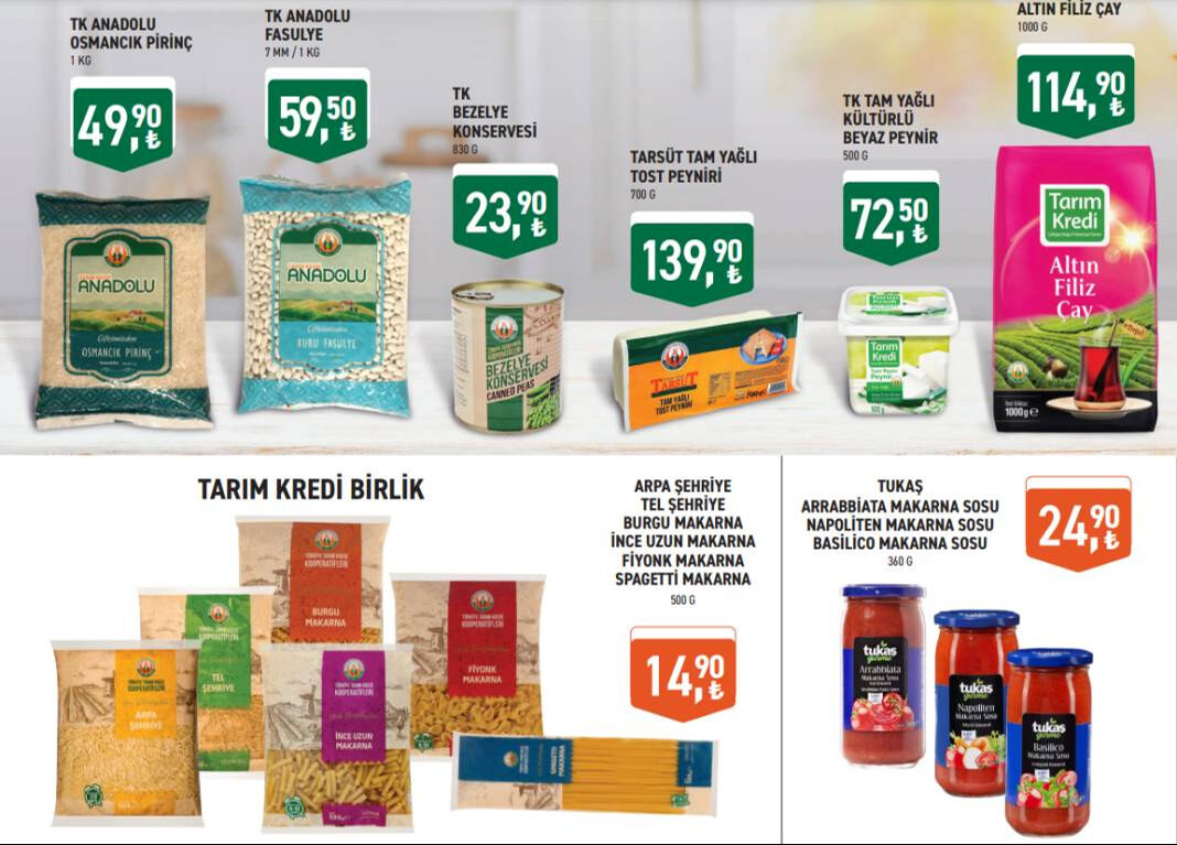 Tarım Kredi’de 2 hafta sürecek dev indirim başladı! Çay, süt, peynir… - 1. Resim