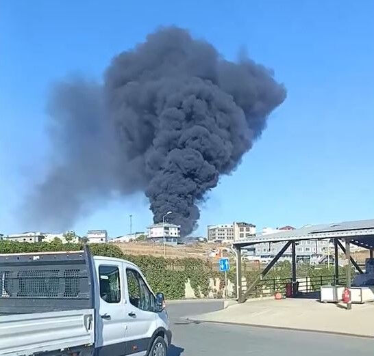 İstanbul'da otluk alanda yangın paniği: Peyzaj şirketine sıçradı, kapkara dumanlar gökyüzünü kapladı - 2. Resim