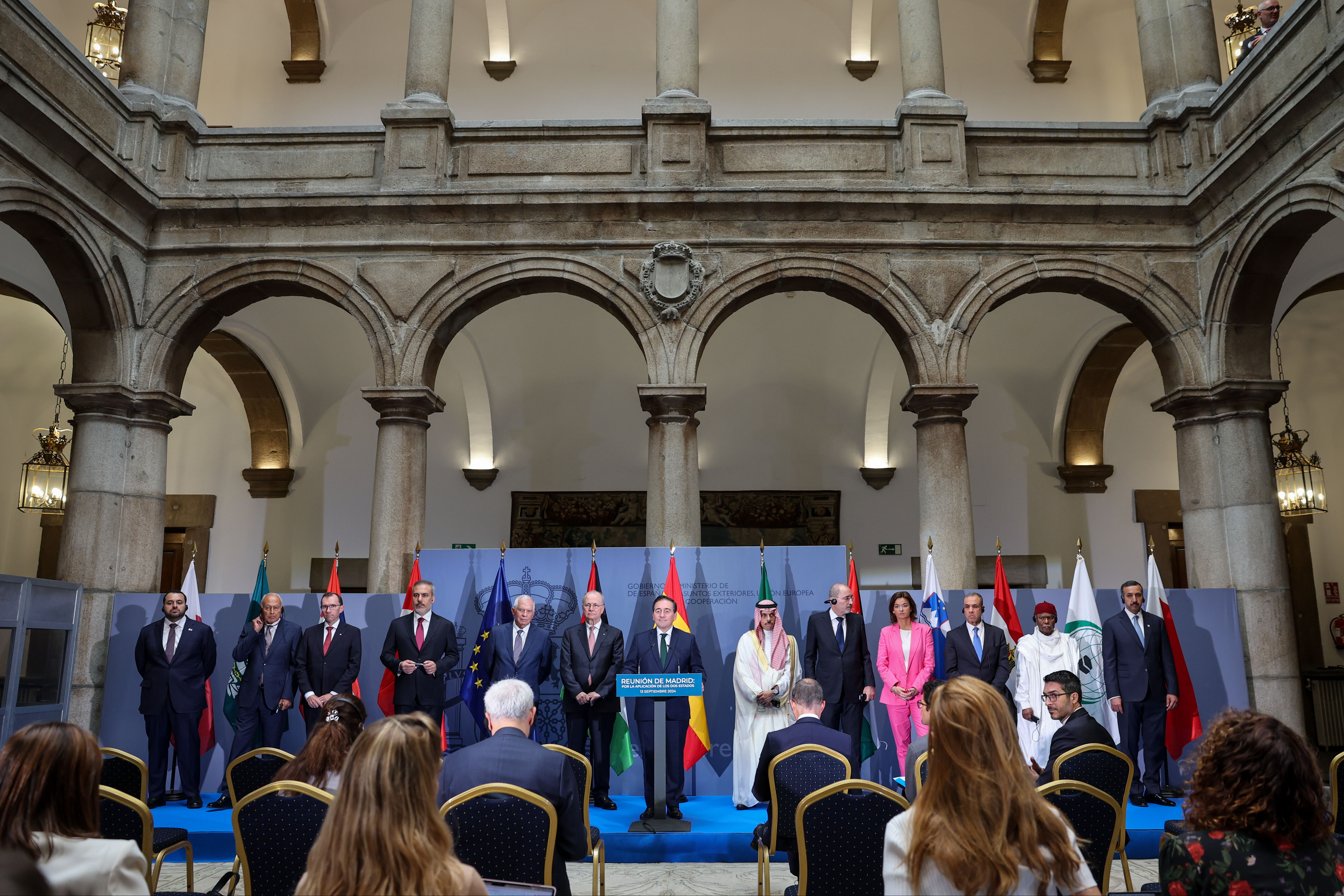 Madrid'de Filistin zirvesi! T&uuml;rkiye'den tam destek a&ccedil;ıklaması - 2. Resim