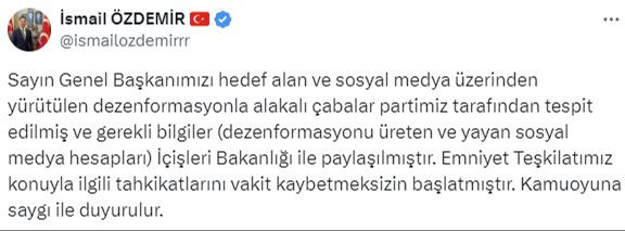 MHP, Devlet Bahçeli hakkındaki dezenformasyon çalışmalarına karşı harekete geçti MHP, Devlet Bahçeli hakkındaki dezenformasyon çalışmalarına karşı harekete geçti - 1. Resim