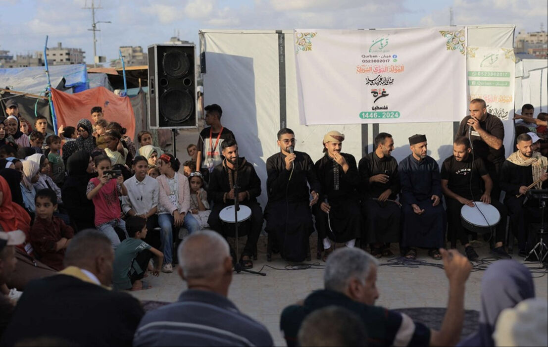 Soykırım altındaki Gazze'de Mevlid Kandili programı d&uuml;zenlendi - 1. Resim