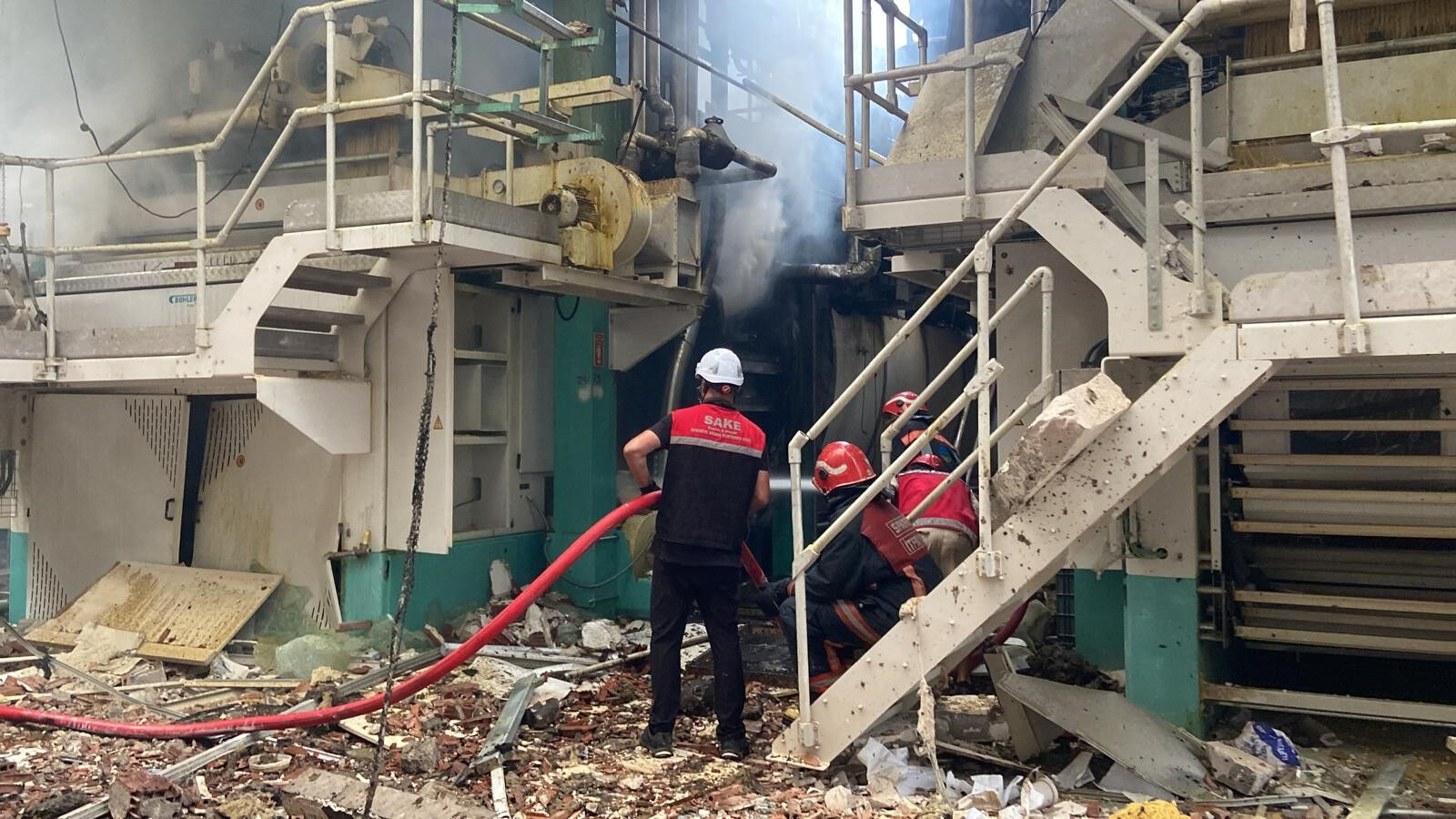 Oba Makarna fabrikasının patlama anları kamerada! - 2. Resim