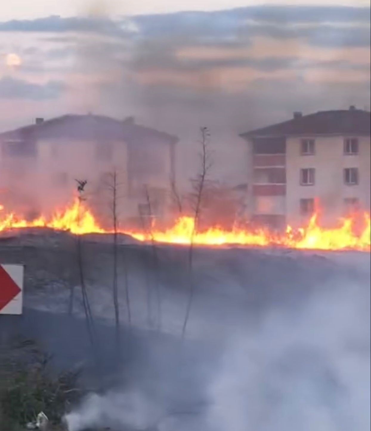 Sakarya'da korkutan yangın! Tüm mahalleli sokağa döküldü - 1. Resim