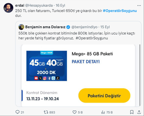 Cep telefonu faturalarında fahiş artış! GSM operatörlerine tepki yağıyor: Bunun adı soygun! - 2. Resim