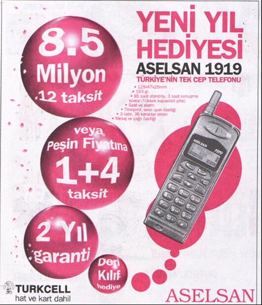 ASELSAN'ın 1919 model cep telefonu 27 yıl sonra gündemde ASELSAN'ın 1919 model cep telefonu 27 yıl sonra gündemde - 5. Resim
