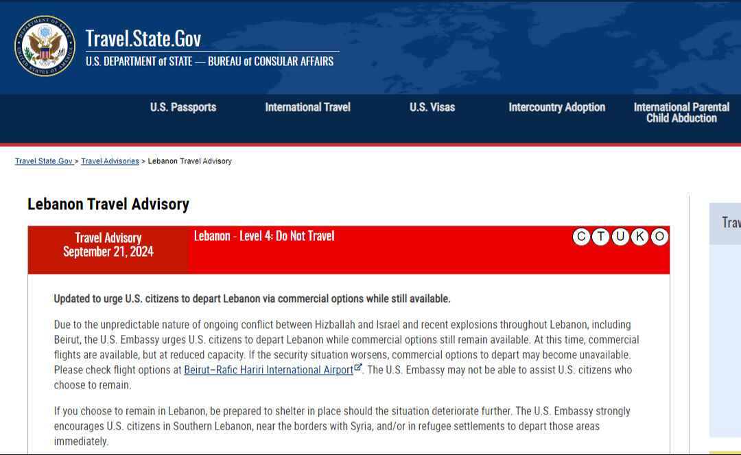 ABD'den vatandaşlarına son dakika çağrı: 'Lübnan'ı terk edin' - 1. Resim