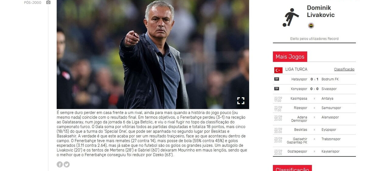 Fenerbahçe-Galatasaray derbisi dünya basınında manşetlere taşındı: Fenerbahçe, Galatasaray karşısında küçük düştü - 4. Resim