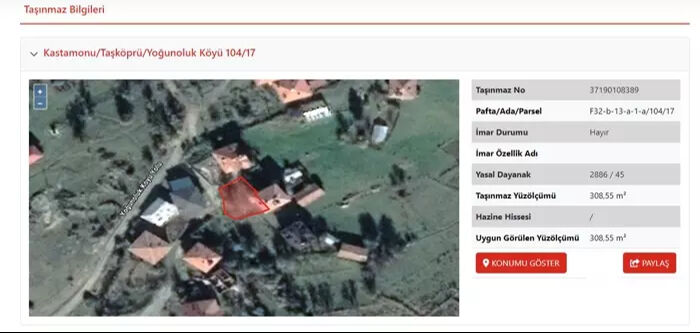 Milli Emlak çok sayıda ilan açtı! Arsa ve tarlalar 17 bin liradan başlayan fiyatlarla satışa çıktı Milli Emlak çok sayıda ilan açtı! Arsa ve tarlalar 17 bin liradan başlayan fiyatlarla satışa çıktı - 8. Resim