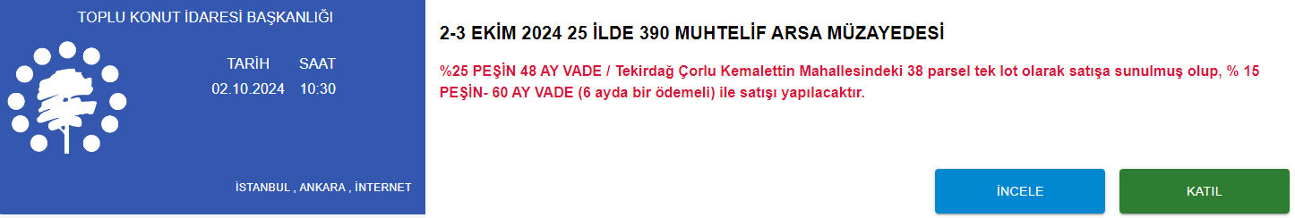 TOKİ, İstanbul, Ankara ve İzmir dahil 25 ilde arsa satacak! Geri sayım başladı TOKİ, İstanbul, Ankara ve İzmir dahil 25 ilde arsa satacak! Geri sayım başladı - 1. Resim