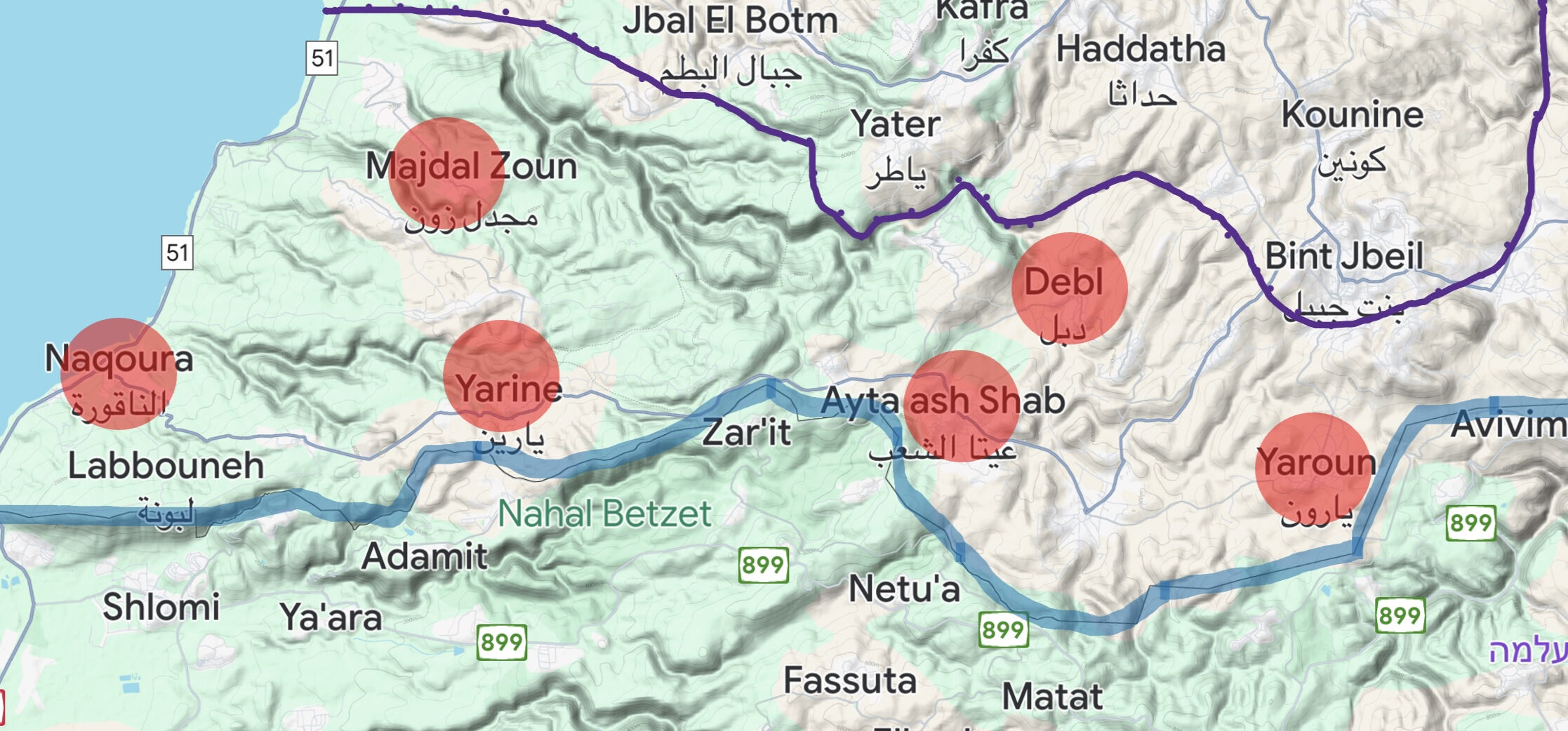 İsrail'den Lübnan'ı gasp planı! Netanyahu yönetimi işgal haritası yayınladı - 5. Resim
