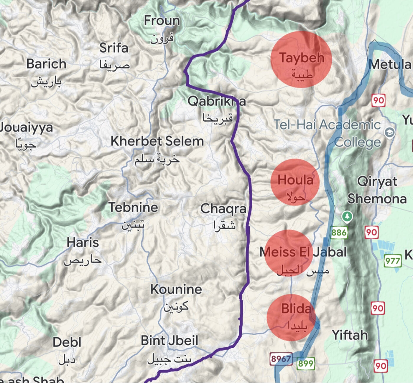 İsrail'den Lübnan'ı gasp planı! Netanyahu yönetimi işgal haritası yayınladı - 4. Resim