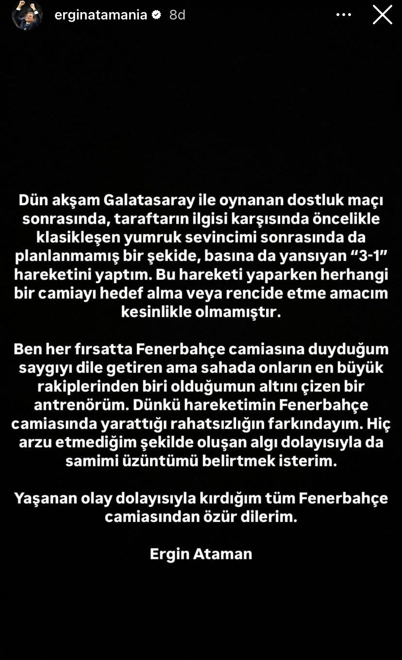Fenerbahçe'den flaş milli takım kararı! Ergin Ataman'a tepki büyük - 3. Resim