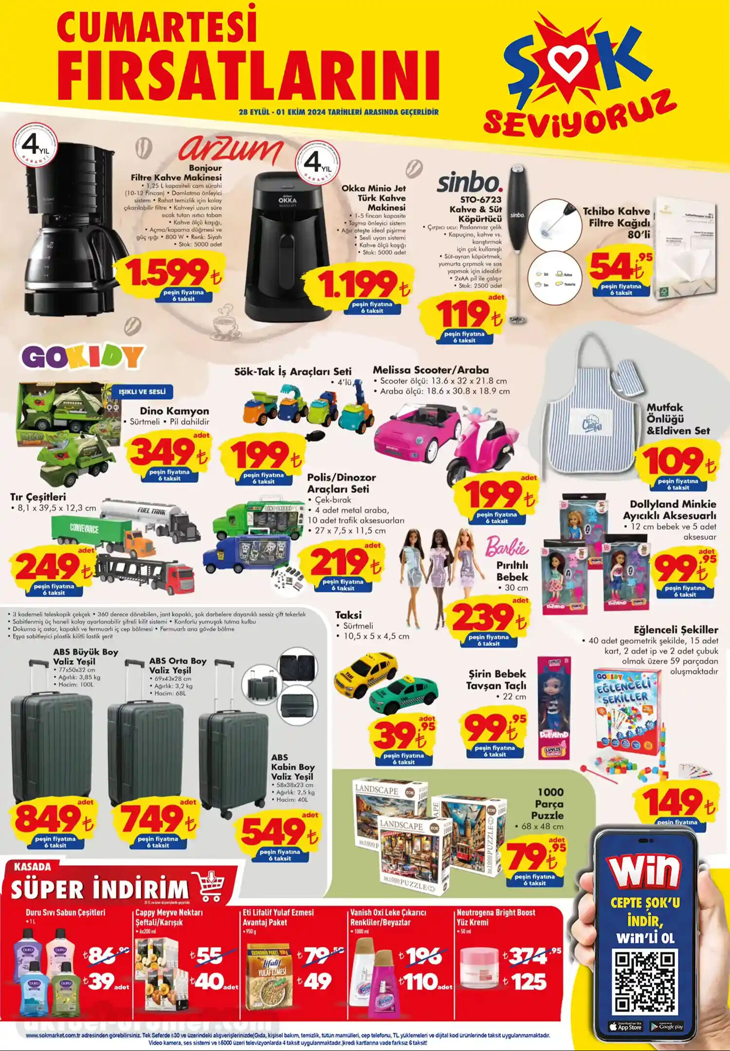 ŞOK 28 Eylül 2024 aktüel kataloğu belli oldu! Kahve makinesi, valiz, puzzle, yüz kremi... ŞOK 28 Eylül 2024 aktüel kataloğu belli oldu! Kahve makinesi, valiz, puzzle, yüz kremi... - 1. Resim