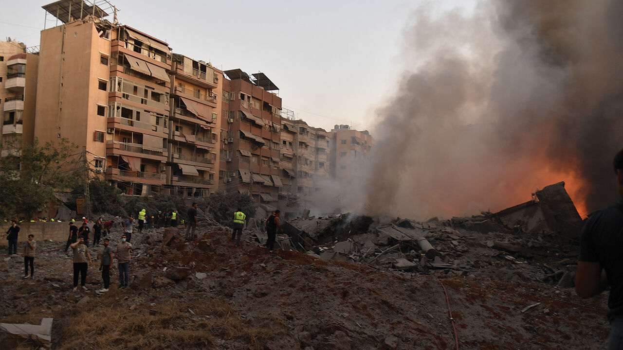 Netanyahu BM'de konuştu, Lübnan'ın başkenti Beyrut'ta peş peşe patlama! İsrail'in hedefi Hasan Nasrallah mı? - 1. Resim