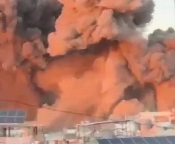 Netanyahu BM'de konuştu, Lübnan'ın başkenti Beyrut'ta peş peşe patlama oldu - 2. Resim