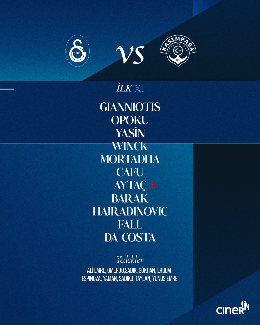 Galatasaray uzatmada puan kaybetti! 6 gol var kazanan yok Galatasaray - Kasımpaşa | Canlı Anlatım - 2. Resim