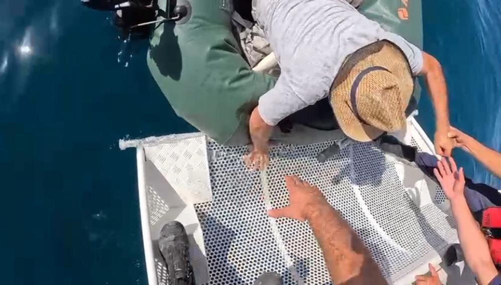 Amatör balıkçı hayatının şokunu yaşadı! Yardımına sahil güvenlik koştu - 3. Resim