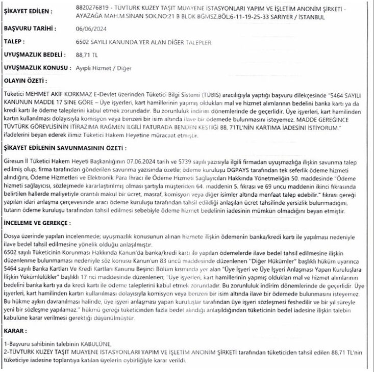 Araç muayenesinde alınan o ücret için emsal karar! Yıllardır ödenen para geri alınacak - 2. Resim