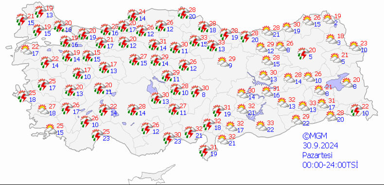 Meteoroloji'den il il sarı kodlu uyarı! Sağanak kuvvetli geldi, 12 derece birden düşecek - 1. Resim