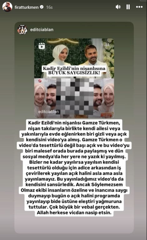 Başörtüsüz hali paylaşılan Gamze Türkmen’in kardeşi Fırat Türkmen çok kızdı! Tepkileri bir bir yayınladı - 3. Resim