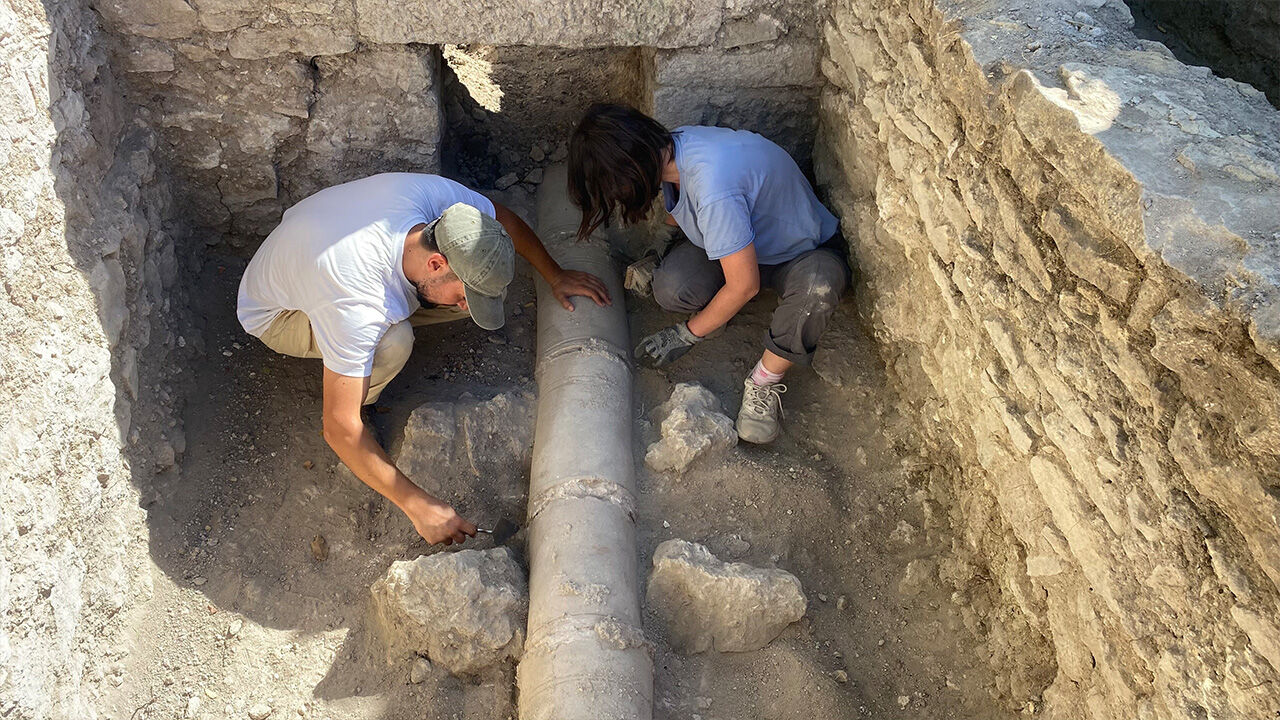 Çanakkale'de 2 bin yıllık su boruları bulundu! Antik şehrin temiz su hattı keşfedildi - 3. Resim