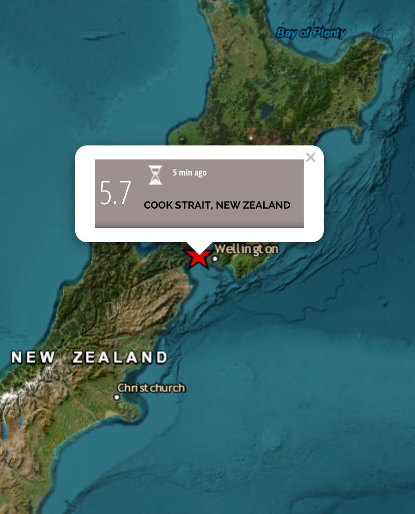 Dünyanın ateş çemberinde deprem! Yeni Zelanda 5.7 ile sallandı - 1. Resim