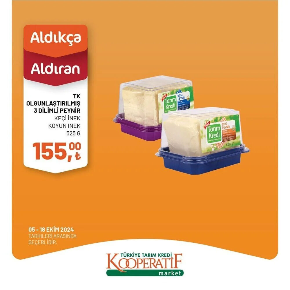 Tarım Kredi Kooperatif Market'te 5 - 18 Ekim arası indirimli ürünler! - 37. Resim