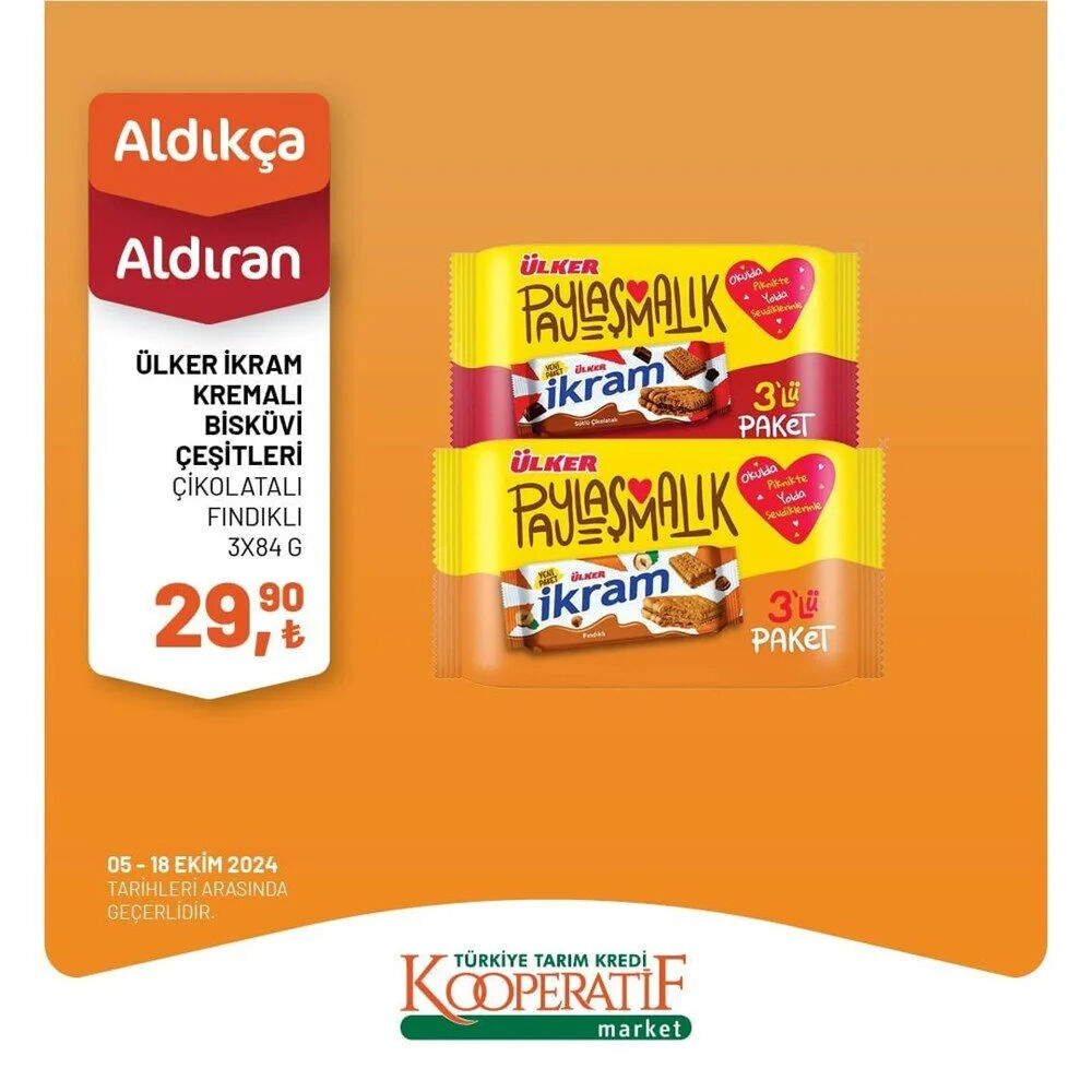 Tarım Kredi Kooperatif Market'te 5 - 18 Ekim arası indirimli ürünler! - 32. Resim