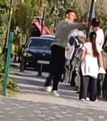 Silivri'de kan donduran görüntüler! Eşini çocuğunun önünde tekme tokat darp etti - 2. Resim