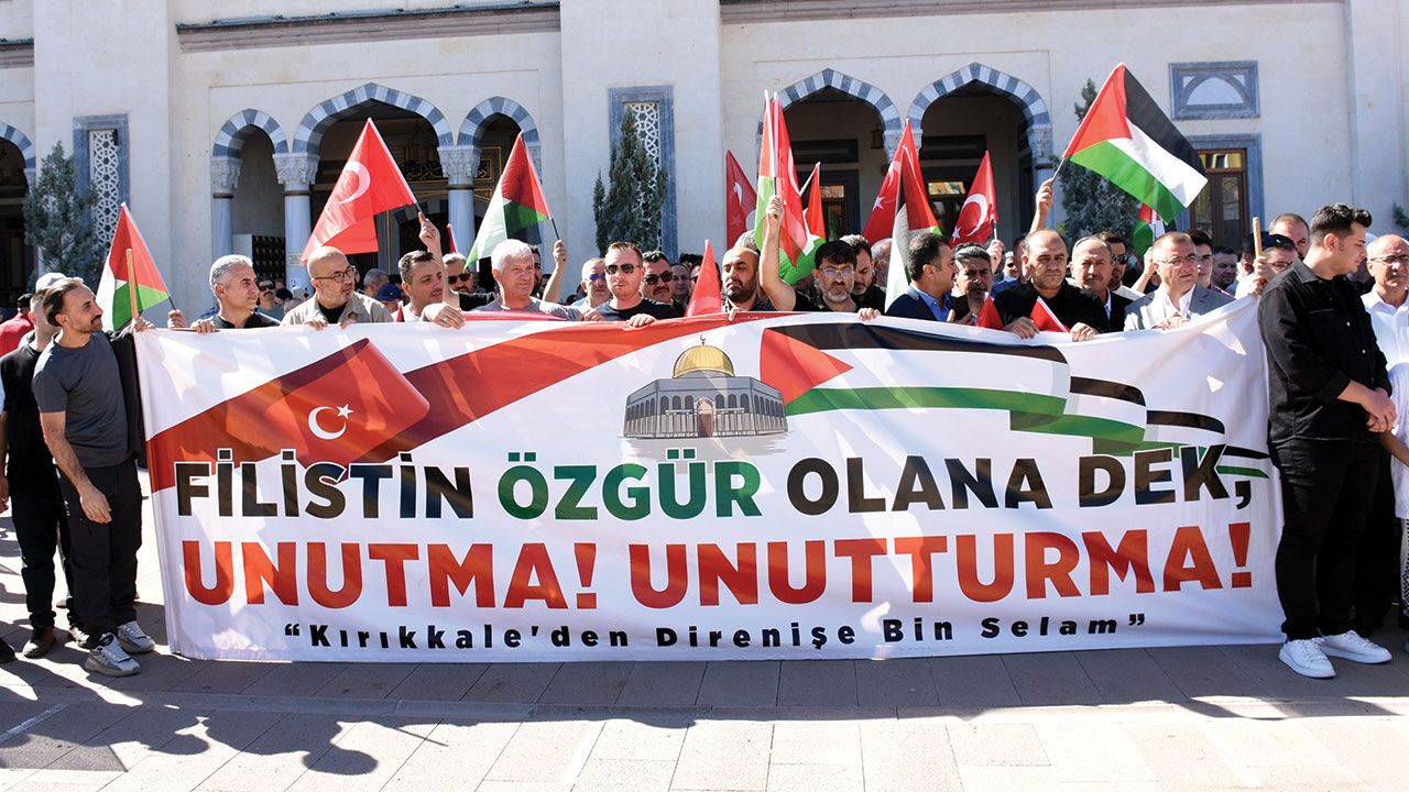 Türkiye, Filistin için sokağa döküldü! İsrail'e lanet okundu, Filistin'e destek verildi - 3. Resim