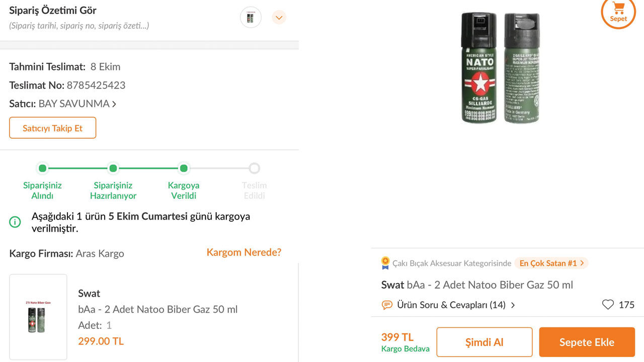 Biber gazındaki fahiş fiyatlara büyük tepki! e-alışveriş siteleri fırsatçıların ilanlarını kaldırdı Biber gazındaki fahiş fiyatlara büyük tepki! e-alışveriş siteleri fırsatçıların ilanlarını kaldırdı - 4. Resim