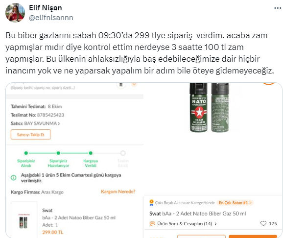 Biber gazındaki fahiş fiyatlara büyük tepki! e-alışveriş siteleri fırsatçıların ilanlarını kaldırdı Biber gazındaki fahiş fiyatlara büyük tepki! e-alışveriş siteleri fırsatçıların ilanlarını kaldırdı - 3. Resim