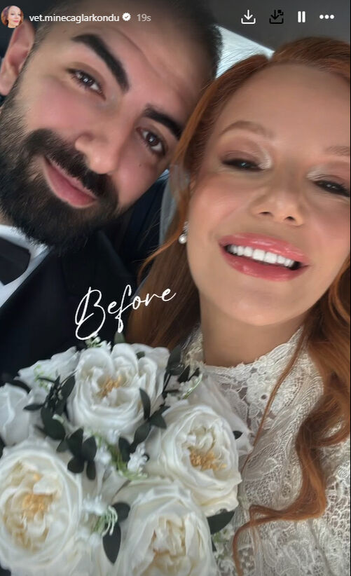 'Çarli' dizisinin Cilvenaz'ı Mine Çağlar Kondu evlendi! İşte nikahtan kareler... - 1. Resim