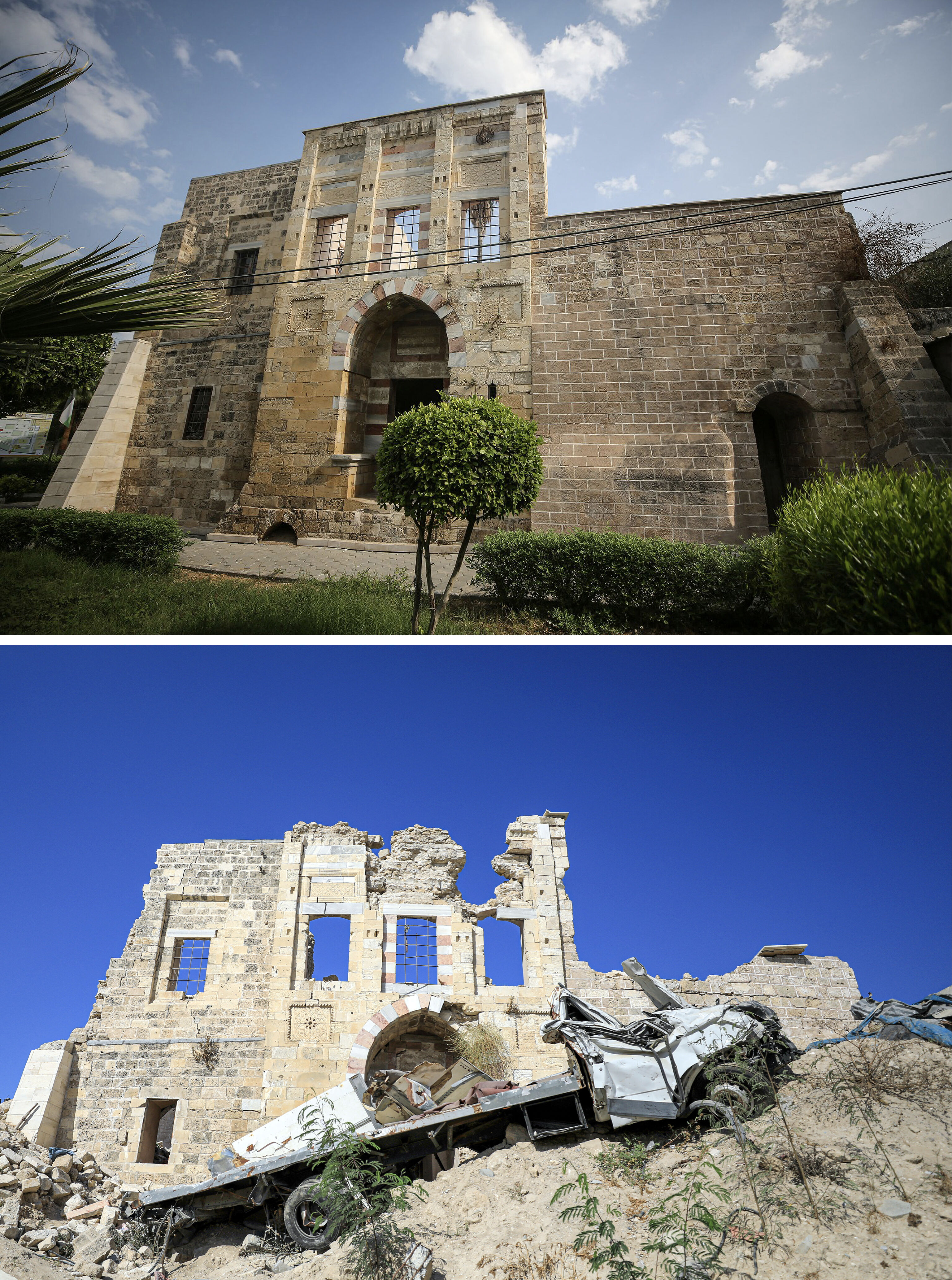 İsrail 1 yılda her şeyi yok etti! Gazze'de yıkımın boyutunu gözler önüne seren kareler - 1. Resim