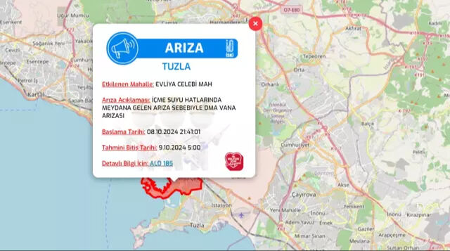İstanbul Tuzla’da su kesintisinin biteceği saat belli oldu   - 3. Resim