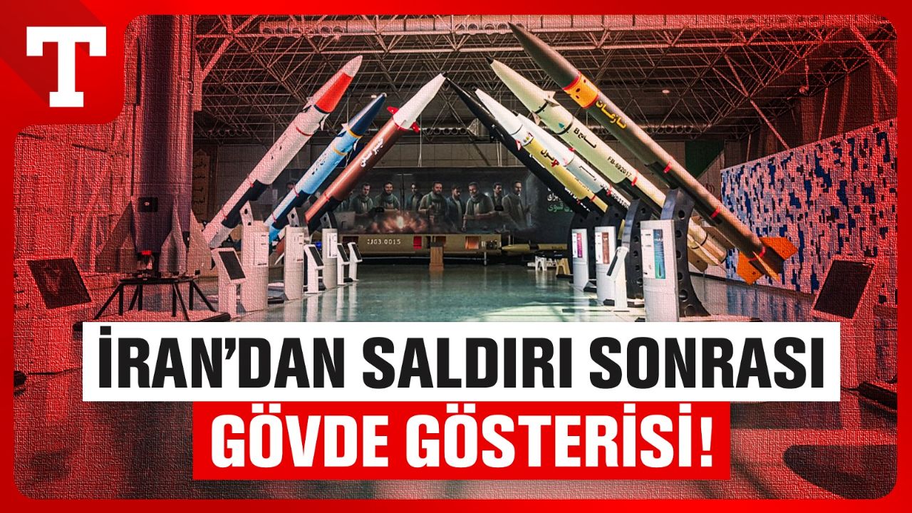 İran’dan gövde gösterisi! İsrail’e fırlatılan füzeler sergilendi