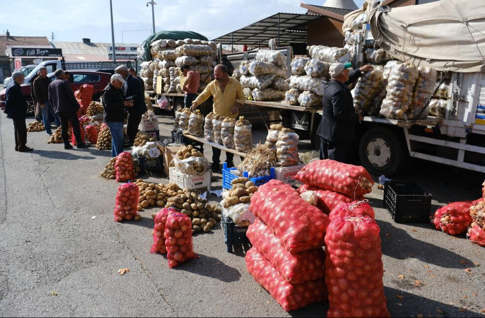 Erzincanlılar uzun kış öncesi patates ve soğan stoğu yaptı - 1. Resim