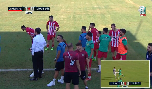 Türkiye Kupası'nda Osmaniyespor–Diyarbekirspor maçı yarıda kaldı! Sahadan çekildiler... - 3. Resim