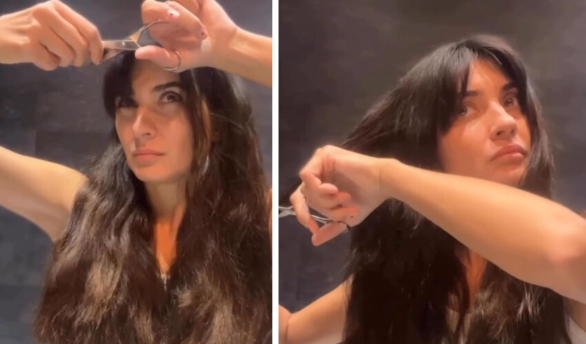 Tuğba Büyüküstün upuzun saçlarına acımadı, kendi elleriyle kesti Tuğba Büyüküstün upuzun saçlarına acımadı, kendi elleriyle kesti - 2. Resim