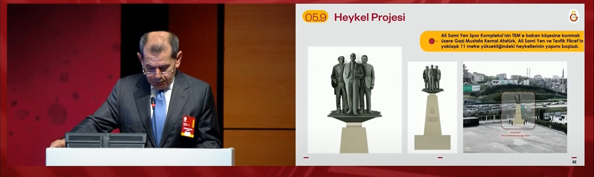 Galatasaray 3 heykel dikecek! Dursun Özbek projenin detaylarını açıkladı Galatasaray 3 heykel dikecek! Dursun Özbek projenin detaylarını açıkladı - 3. Resim