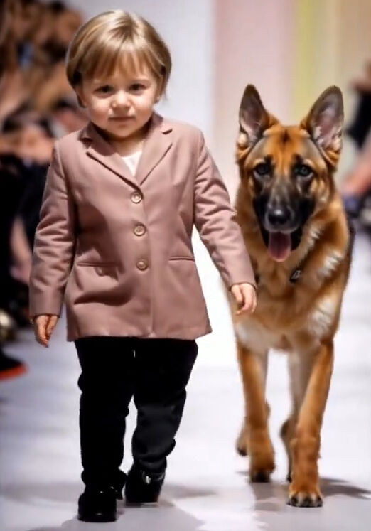 Ülkelerin liderlerinin bebeklik halleriyle defile! Meloni, Trump, Putin ve Kamala podyumda yürüdü - 3. Resim