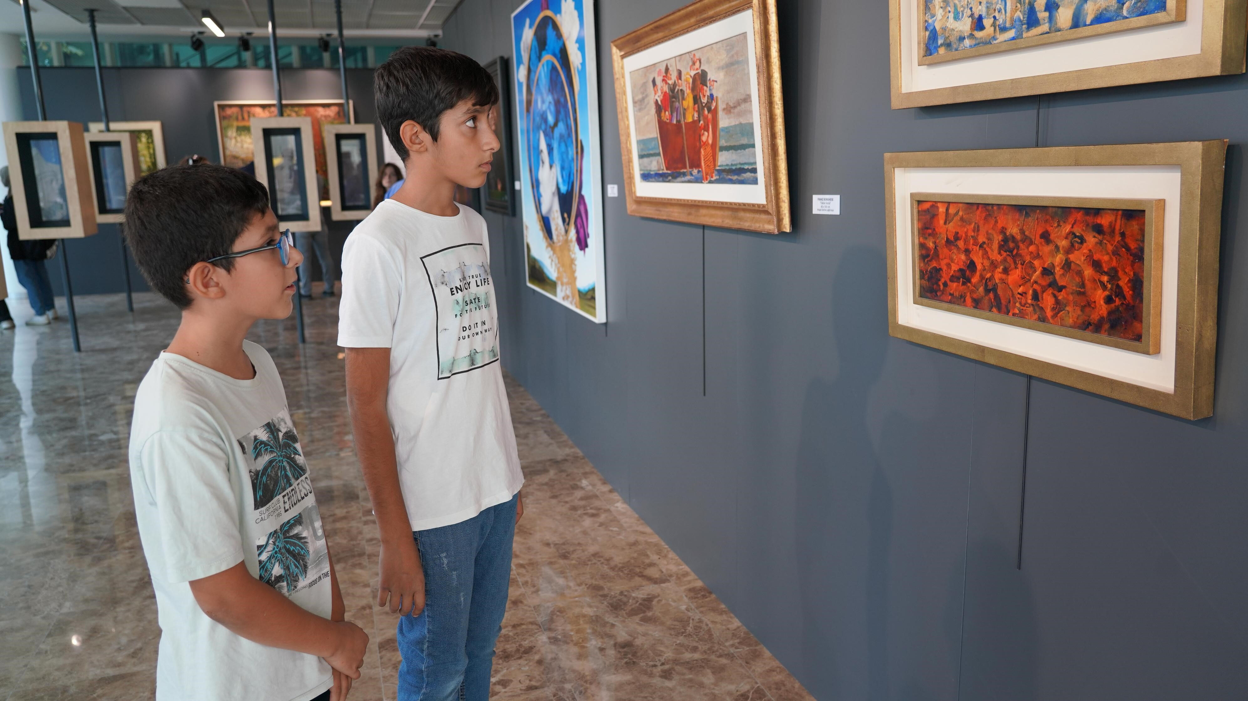 Adıyamanlı dayılar İtalyan ressamların sergisine yorumlarıyla damga vurdu - 3. Resim