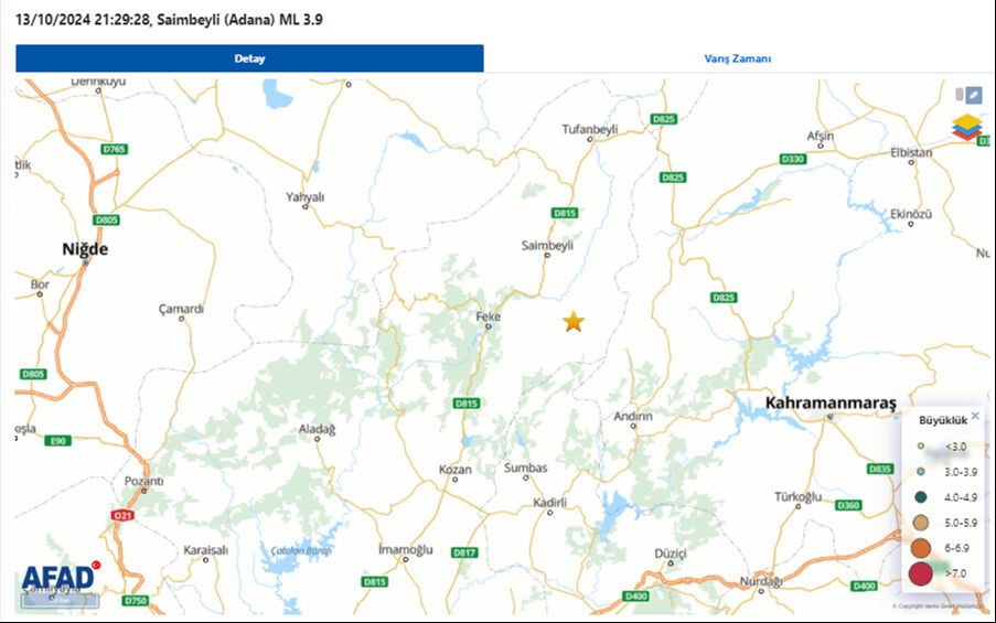 Adana'da gece yarısı korkutan deprem! AFAD ve Kandilli ilk verileri açıkladı - 1. Resim