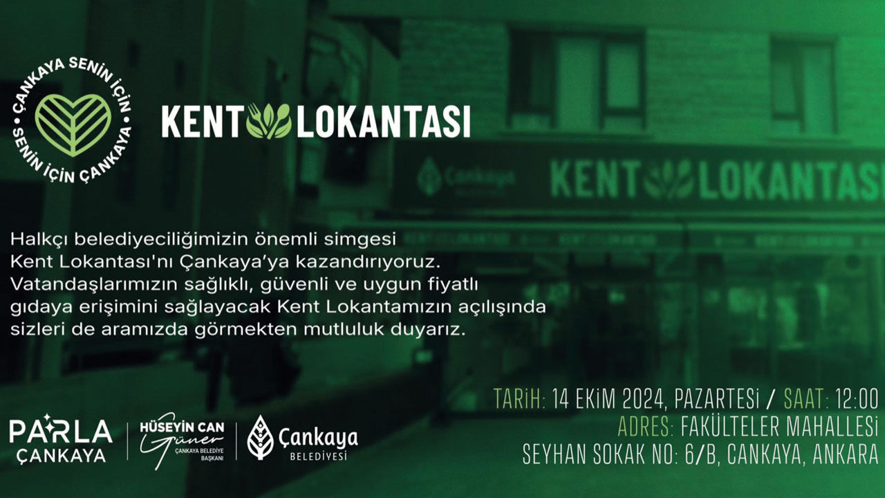 Çankaya Belediyesi'nden Kent Lokantası projesi - 1. Resim