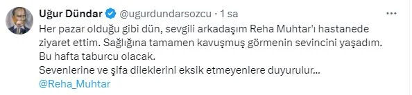 Reha Muhtar'ın sağlık durumu ile ilgili yeni gelişme! Meslektaşı duyurdu - 2. Resim