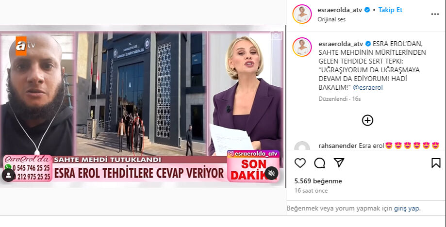 Esra Erol'a şoke eden tehdit! Canlı yayında açıklama yaptı - 6. Resim