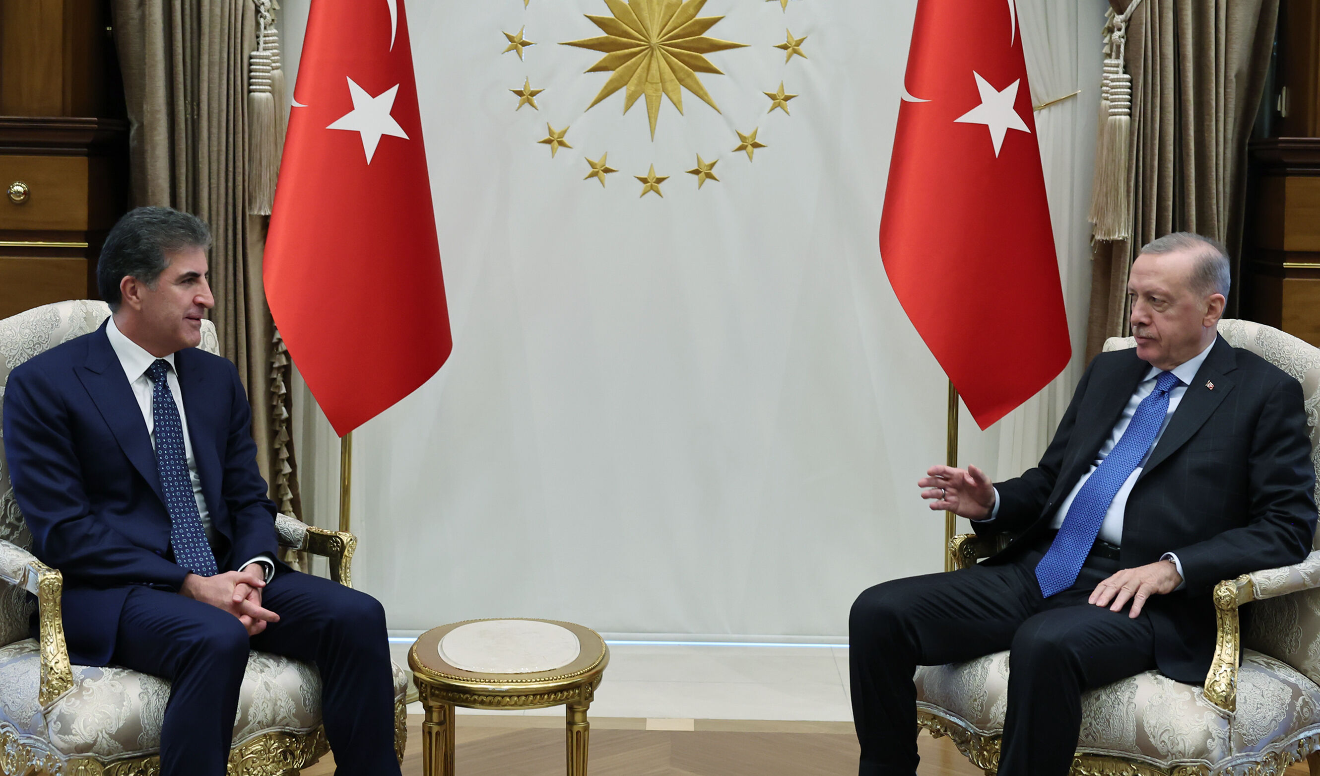 Külliye'de önemli görüşme! Cumhurbaşkanı Erdoğan, Neçirvan Barzani'yi kabul etti - 1. Resim