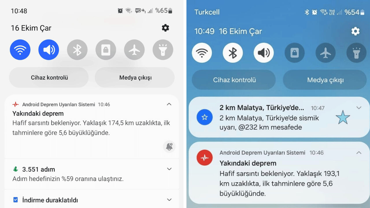 Android Deprem Uyarı Sistemi, Malatya depreminde zamanında bildirim yaptı! Android Deprem Uyarı Sistemi, Malatya depreminde zamanında bildirim yaptı! - 1. Resim