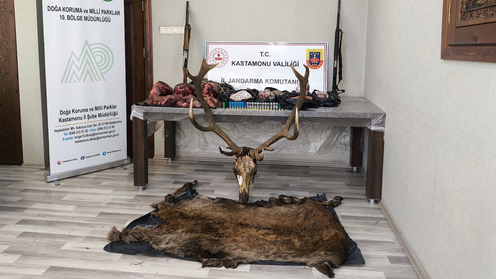 Geyiklerden sucuk yaparken yakalandılar! Kastamonu'da kaçak av operasyonu - 1. Resim