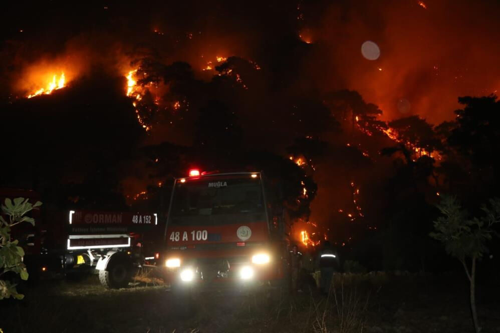 Dalaman'da orman yangını! Havadan karadan müdahale ediliyor - 3. Resim